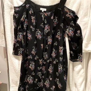 Black open shoulder Claudie Pierlot dress purchased in Paris.  European size 38